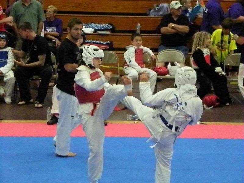 Wisconsin Martial Student Kari Randolph Olympic Sparring at the NASTA Nationals 